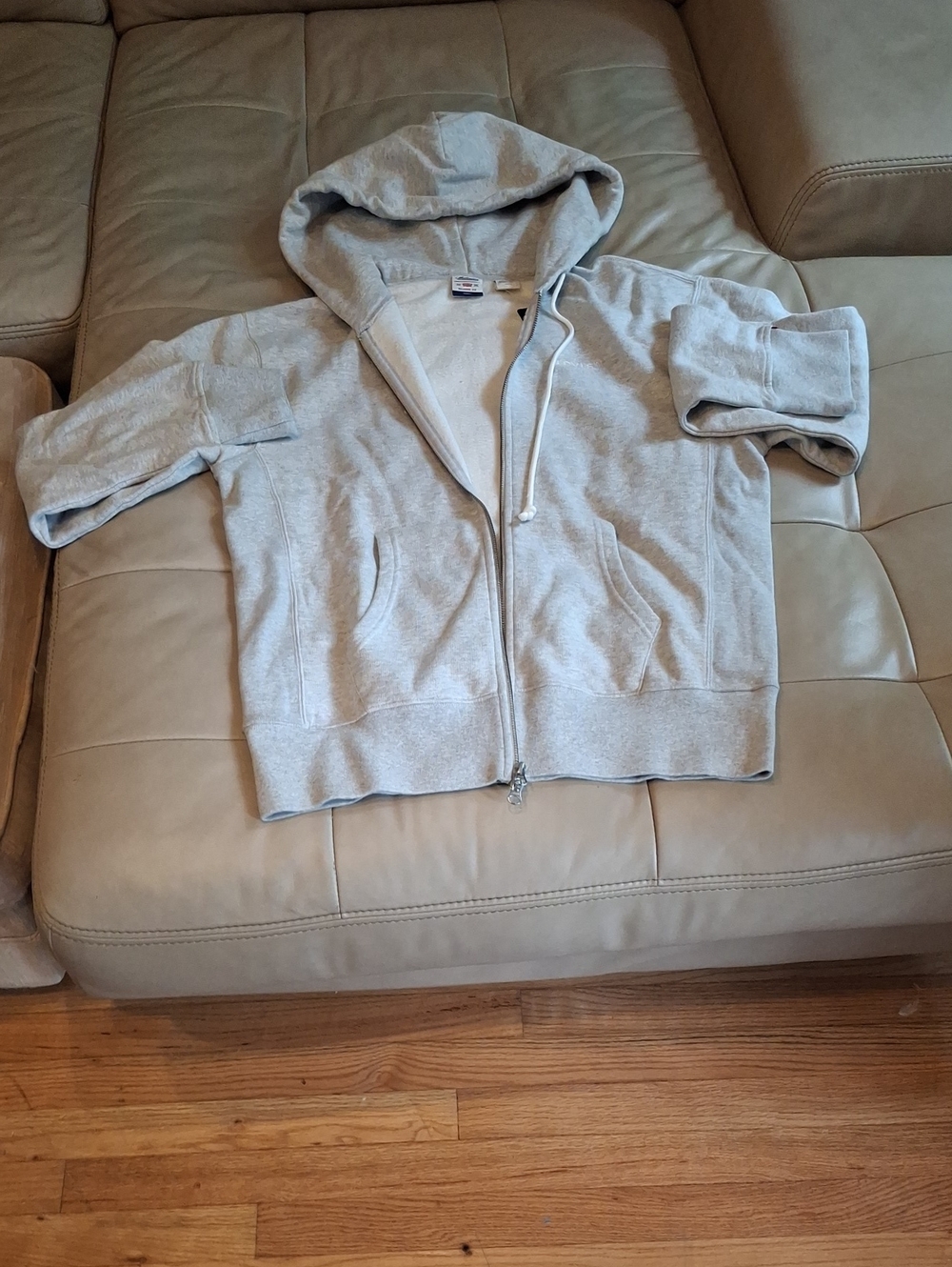Levi's Light Gray Men's Zip-Up Hoodie